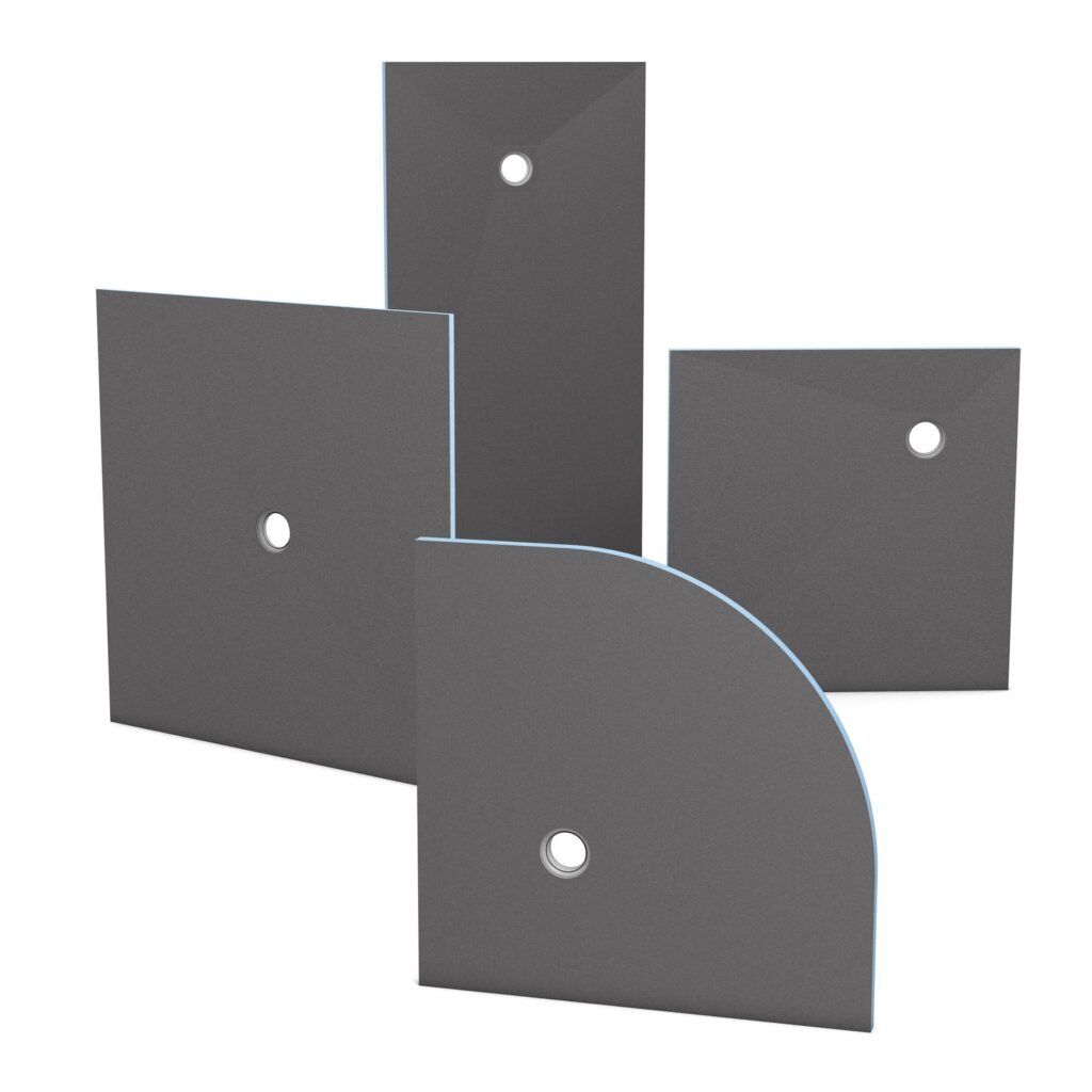 Fundo shower elements with point drainage