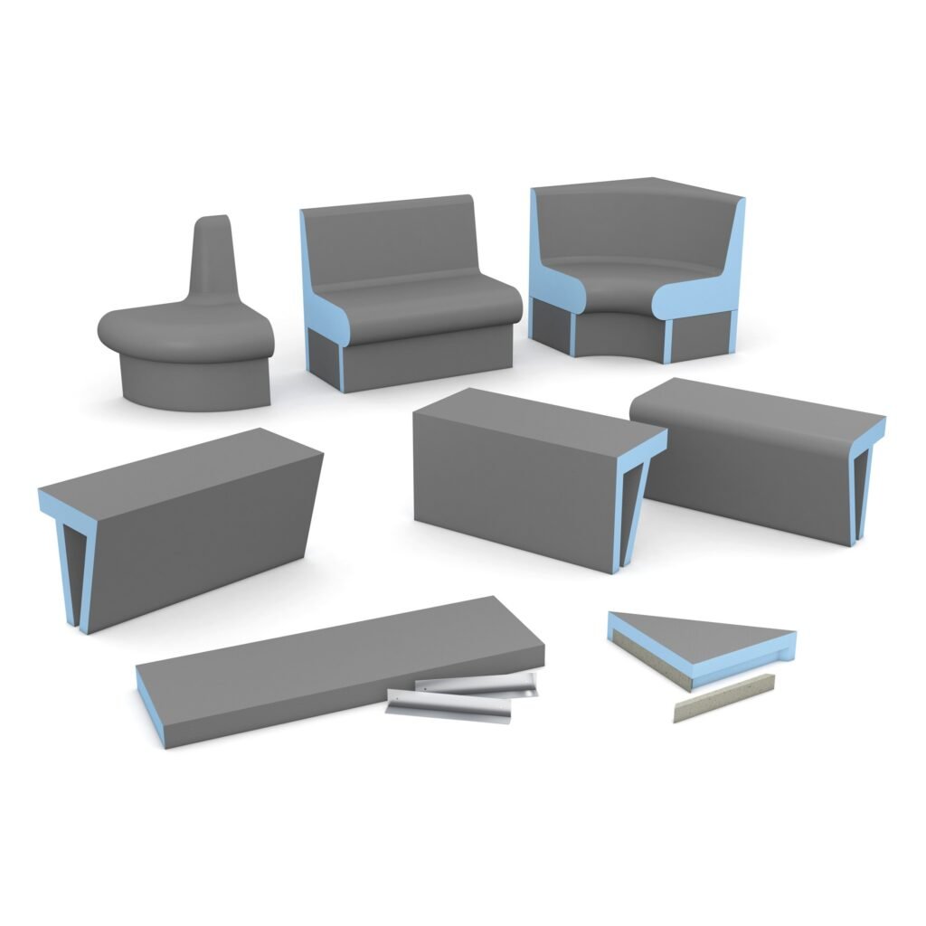 Sanoasa benches and loungers